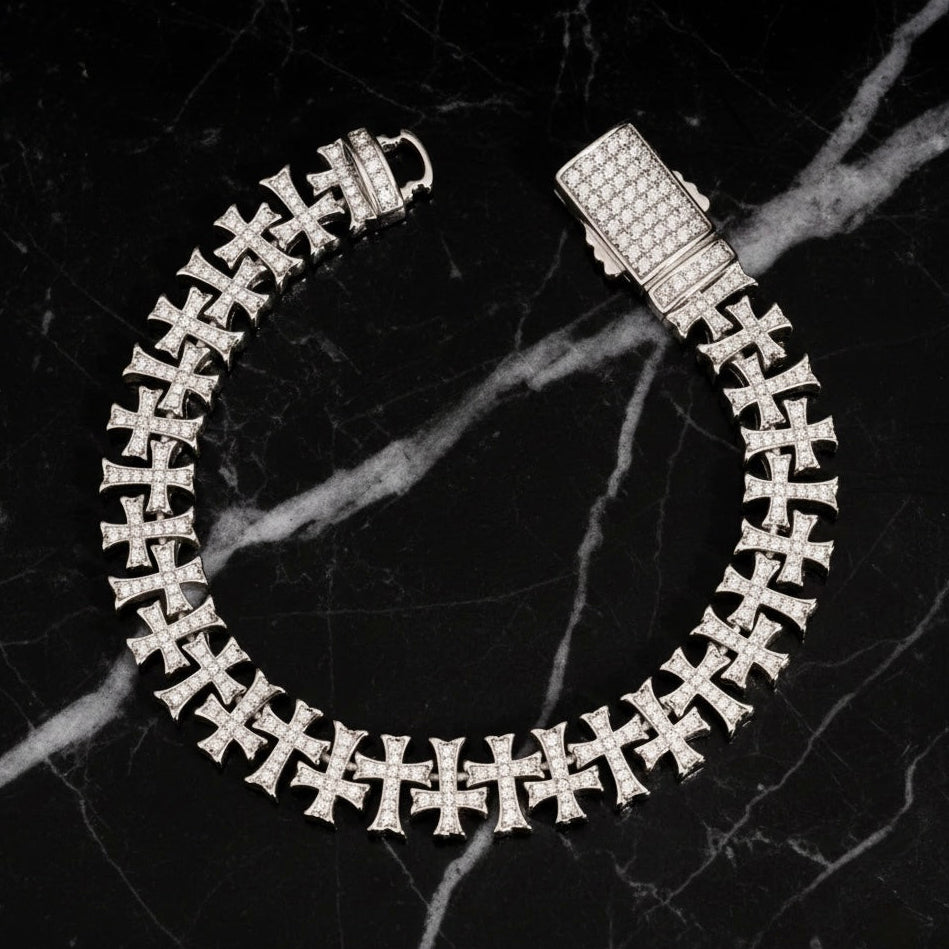 Pulso Cross Moissanites